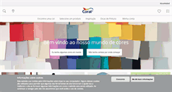 Desktop Screenshot of coral.com.br